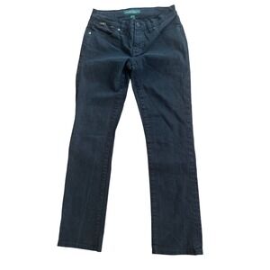LRL Lauren Jeans Co. Ralph Lauren Black Denim Jeans Womens Size 0‎